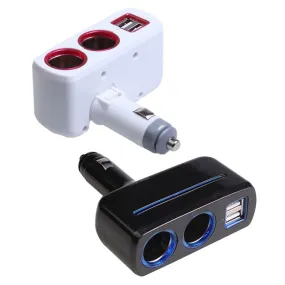 Cigarette Lighter Dual USB Car Charger Splitter cigarette lighter 5V2.1A 1A car charger cigarette lighter socket splitter