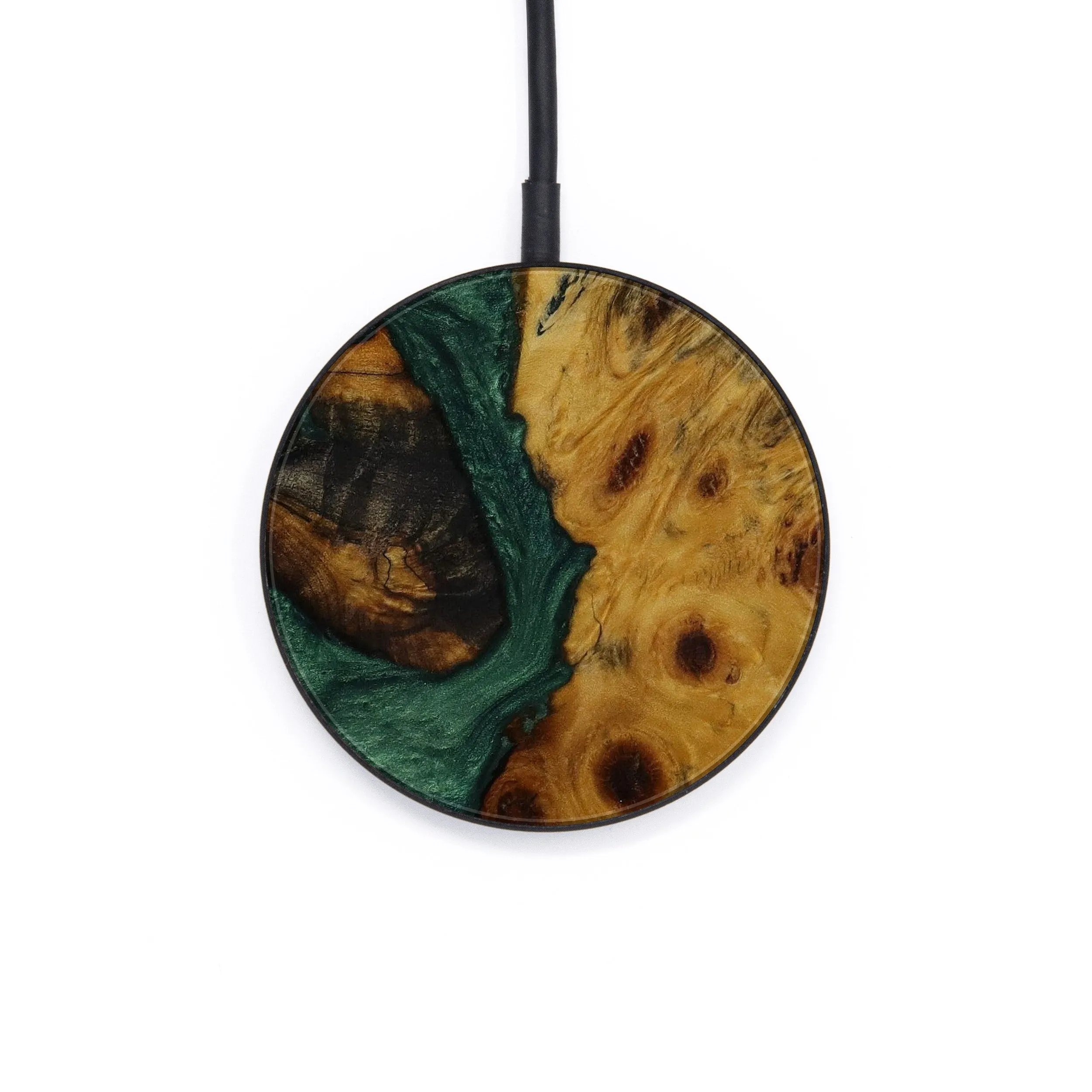 Circle Wood Resin Wireless Charger - Chere (Mosaic, 593400)