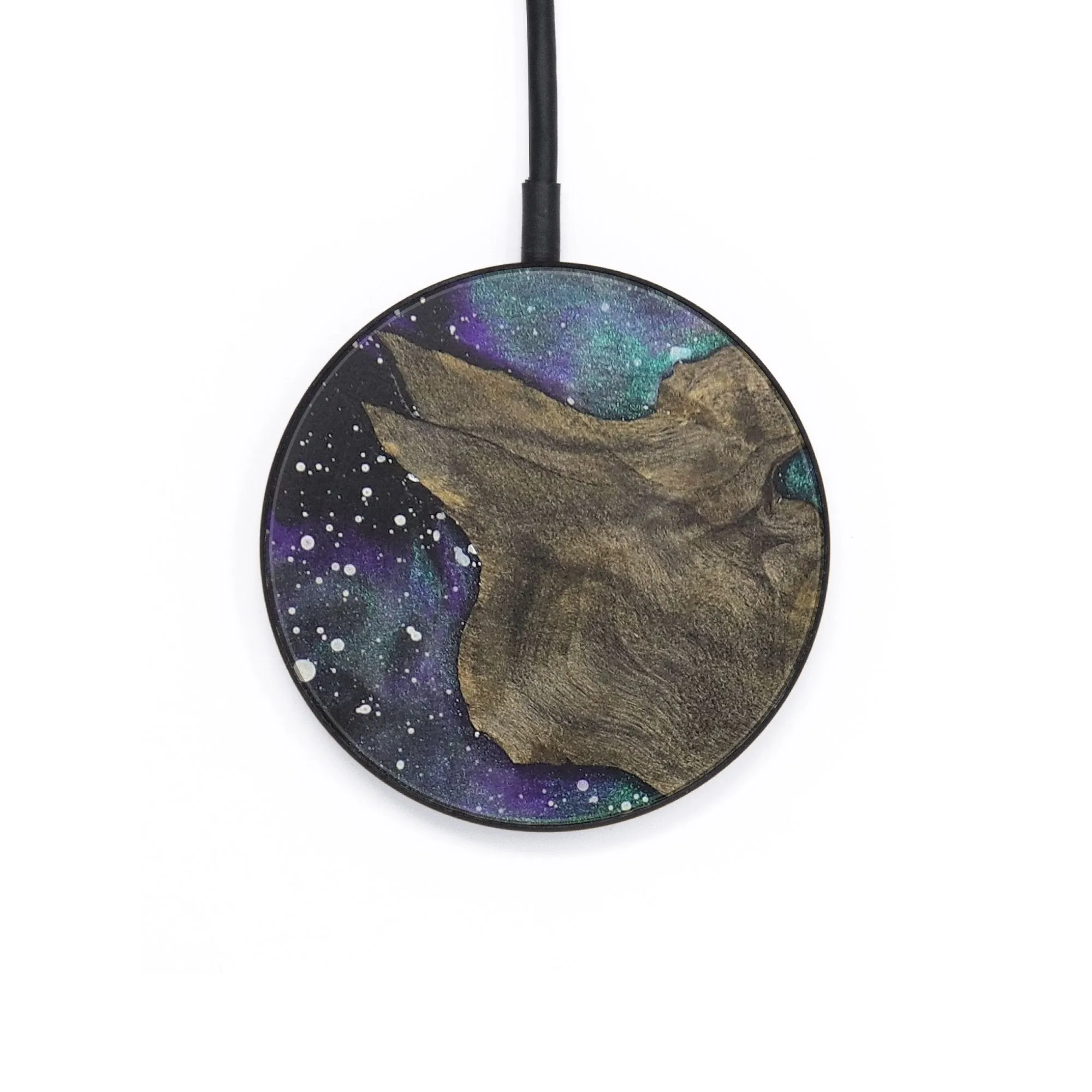 Circle Wood Resin Wireless Charger - Cooper (Cosmos, 715778)