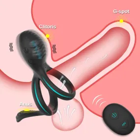 Cock Ring Wireless Remote Control Couple Ring Cock Vibrator Ring Retardant Ejaculation Delay Toys for Men's Penis