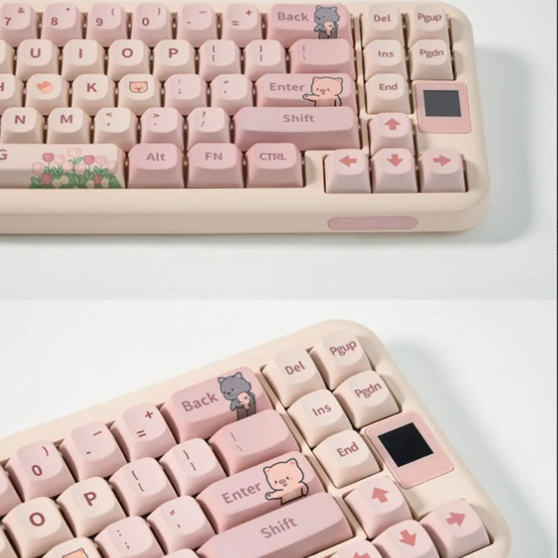 CoolKiller Spring Cute Wireless Mechanical Keyboard