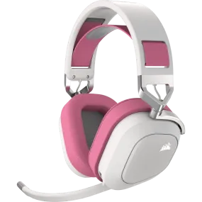 【優惠價】Corsair HS80 RGB Wireless Premium Gaming Headset with Spatial Audio – Pink Elixir CA-901123A-AP