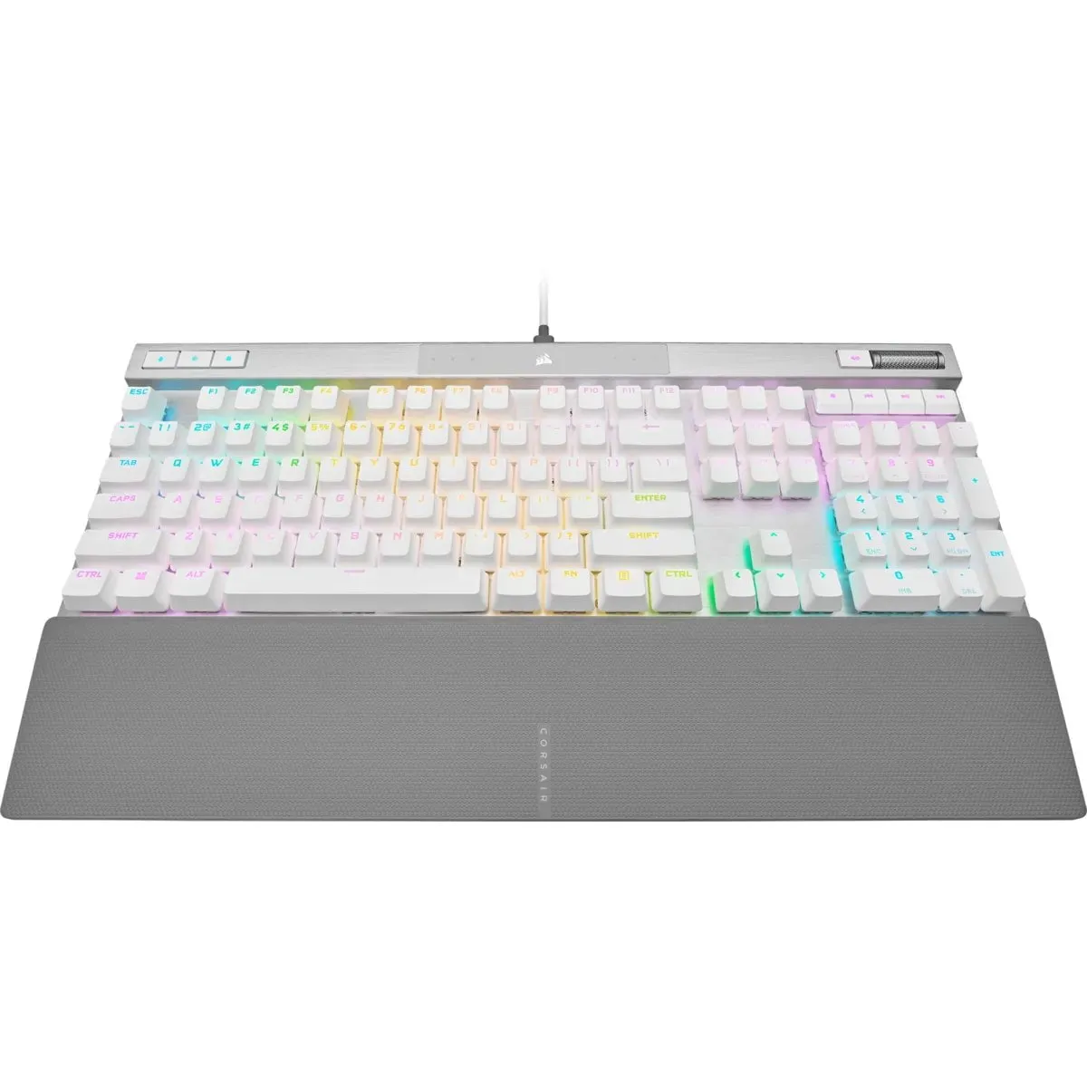 Corsair K70 PRO RGB Optical-Mechanical Gaming Keyboard - Corsair OPX switches - White