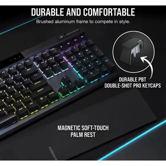 Corsair K70 RGB PRO Mechanical Gaming Keyboard with PBT DOUBLE SHOT PRO Keycaps — CHERRY MX Red