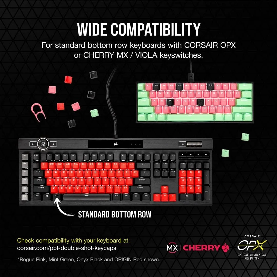 Corsair PBT DOUBLE-SHOT PRO Keycap Mod Kit - Rogue Pink CH-9911070-NA