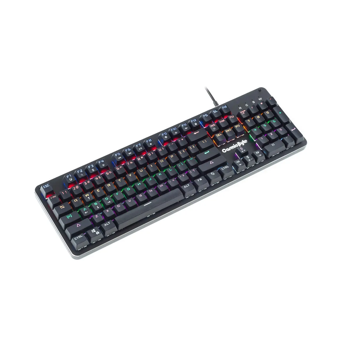 Cosmic Byte CB-GK-13 Neon Mechanical Wired Gaming Keyboard with Rainbow LED, Anti-Ghosting