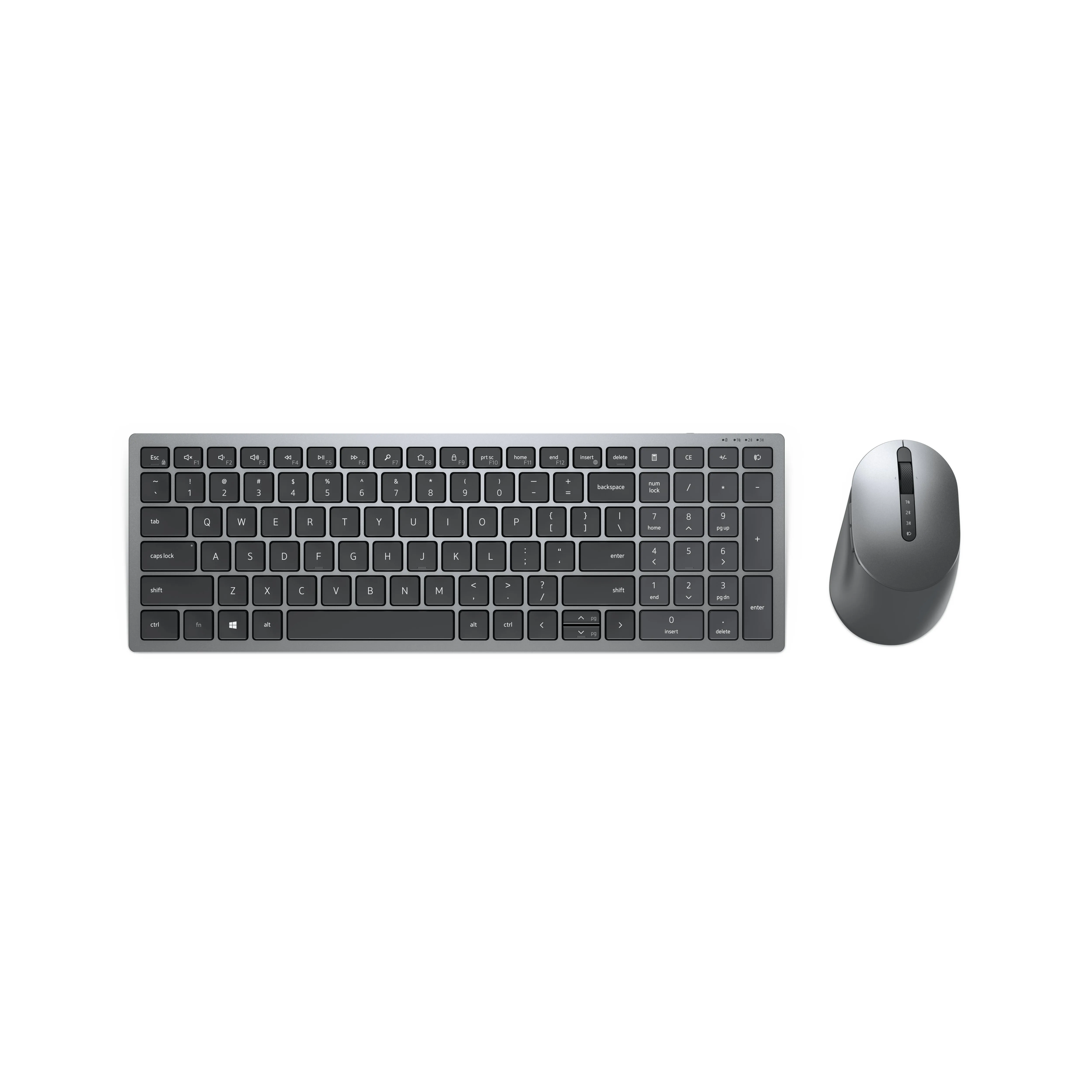 Dell Keyboard And Mouse Set Km7120w - Gb Layout - Grey/Titanium