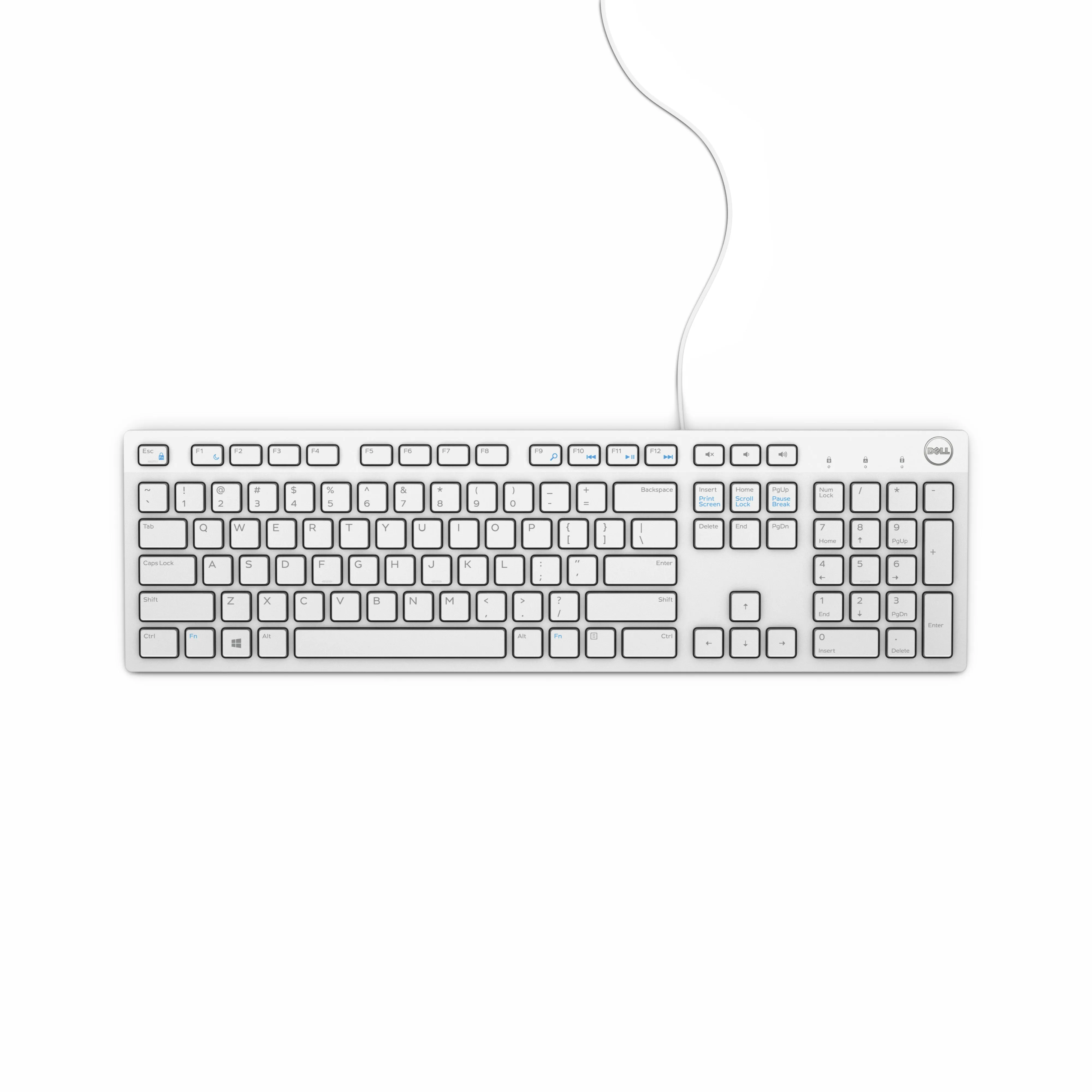 Dell Multimedia Keyboard-Kb216 - Uk (Qwerty) - White *Same As 580-Adht*