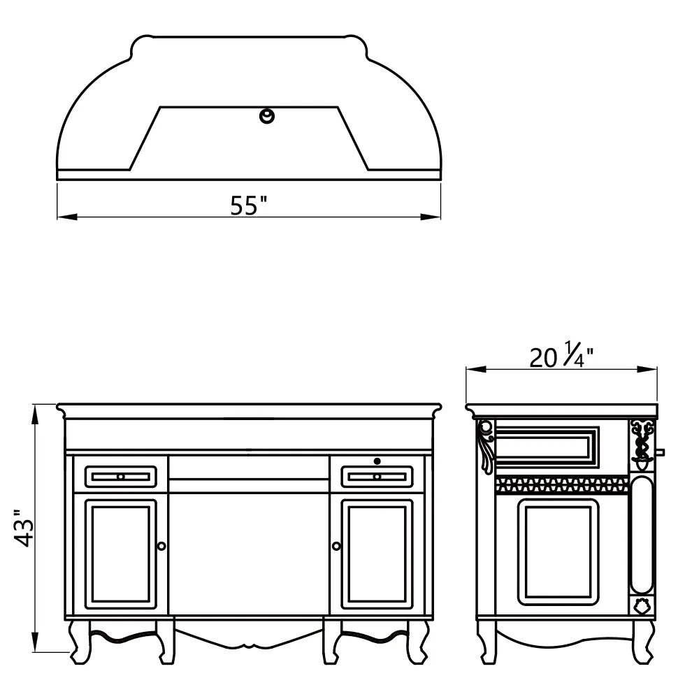 DIR Revival I Reception Desk with LED Lighting