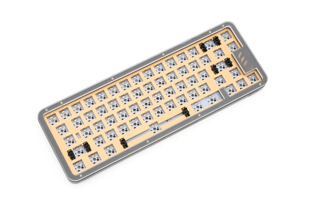 DNA65 65% Kit Custom Mechanical Keyboard Kit PCB CASE hot swappable switch support lighting effects with RGB switch led