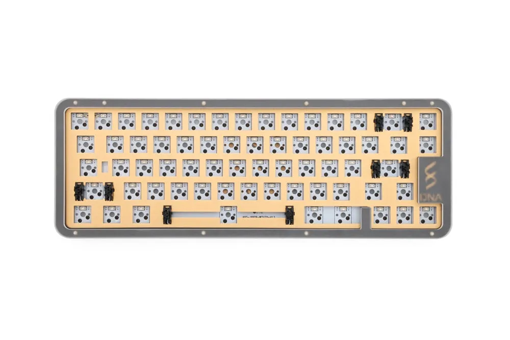 DNA65 65% Kit Custom Mechanical Keyboard Kit PCB CASE hot swappable switch support lighting effects with RGB switch led