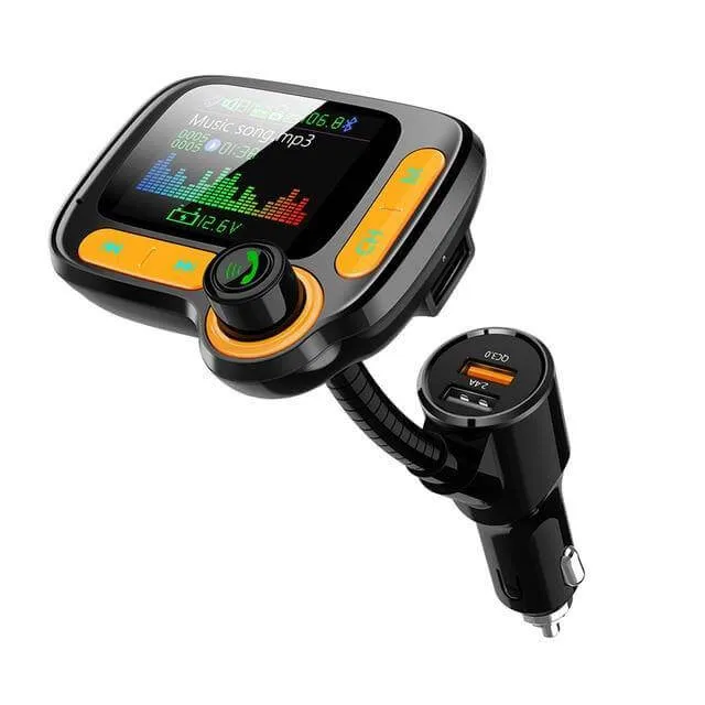 Dual USB Charging Bluetooth FM Transmitter for Car