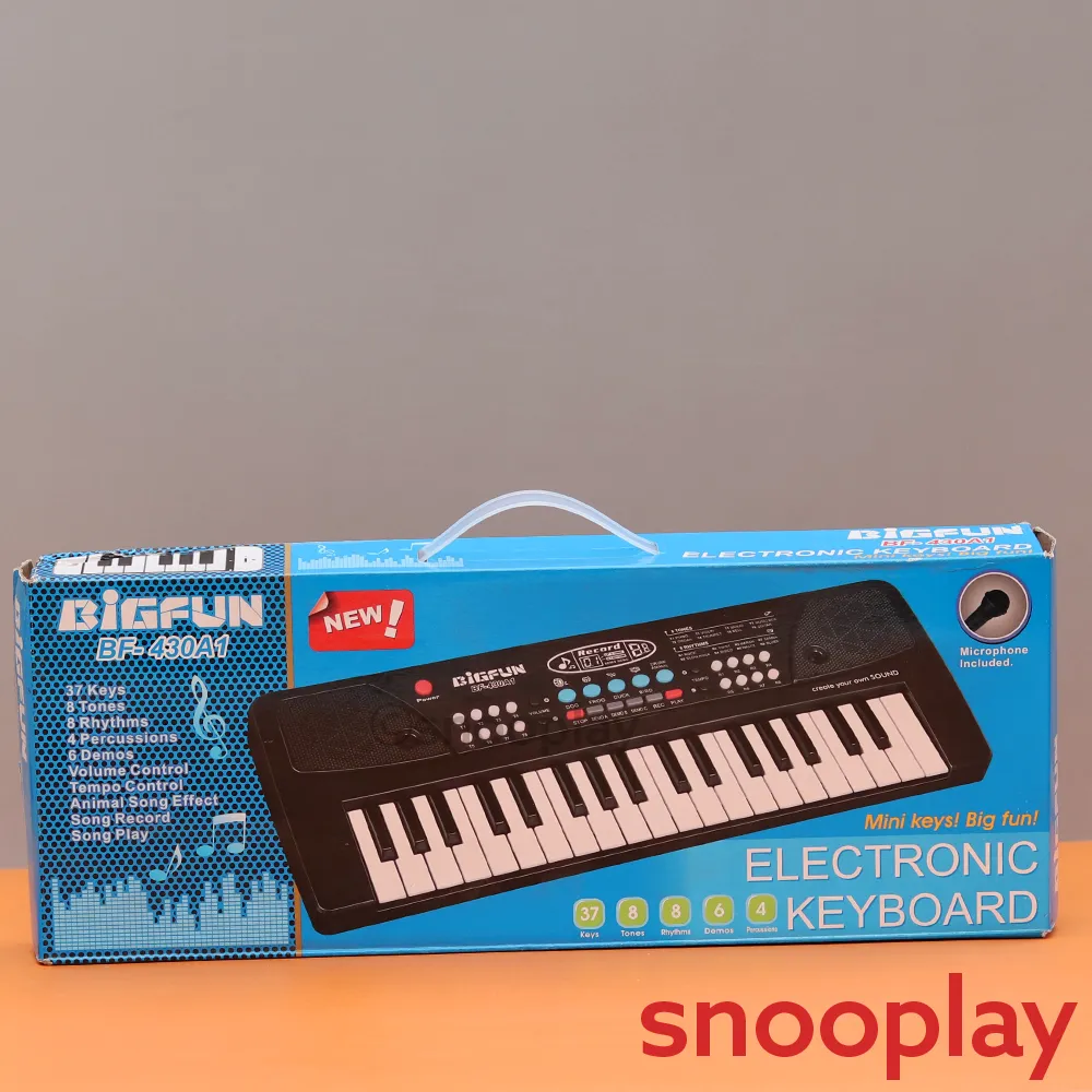 Electronic Keyboard With Microphone  (Big Fun BF-430A1)