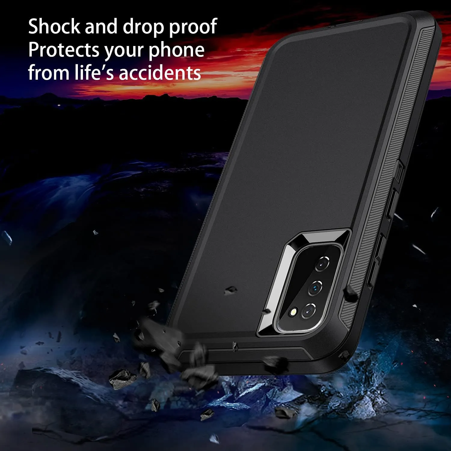 Entronix Heavy Duty Case for Samsung Galaxy Note 20 Ultra, Triple-Layer & Full Protection,