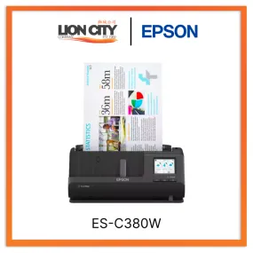 Epson WorkForce ES-C380W Wireless Compact Desktop Document Scanner with Auto Document Feeder