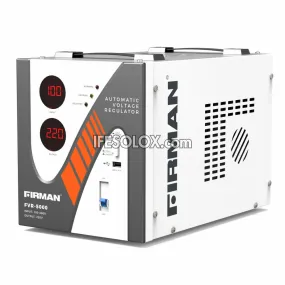 FIRMAN FVR-5000 5000Watts Automatic Voltage Regulator with USB Charging Port - Brand New