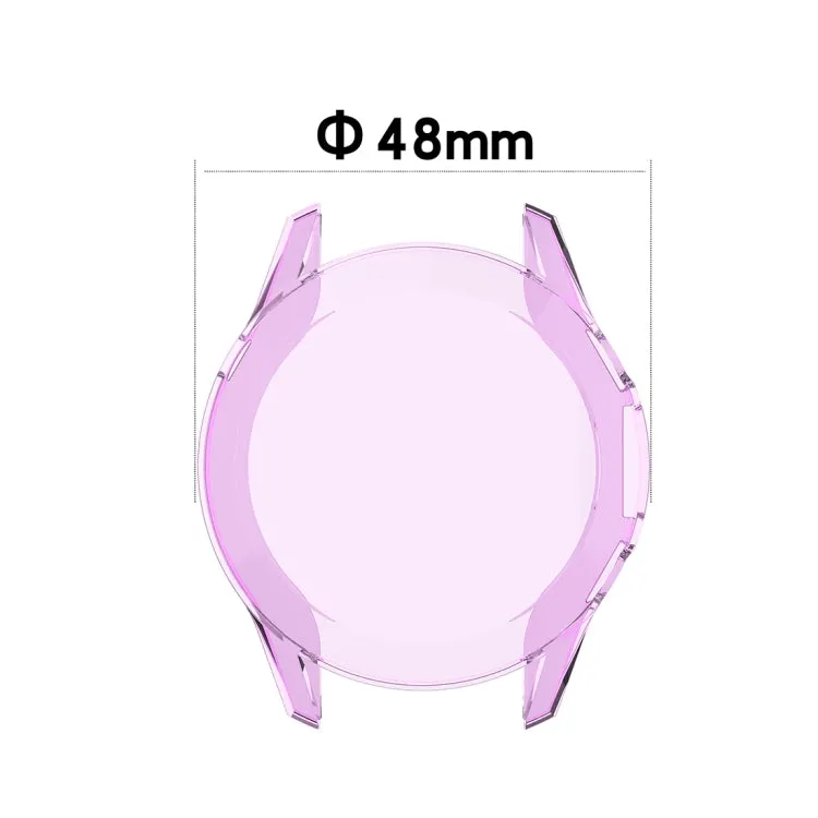 For Huawei Watch GT2 46mm Full Coverage Watch Protective Case with Screen(Transparent Purple)