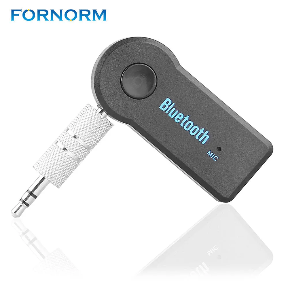 FORNORM 3.5mm Car Bluetooth Audio Music Receiver Adapter Auto AUX Streaming A2DP Bluetooth Receiver for Car Speaker Headphone