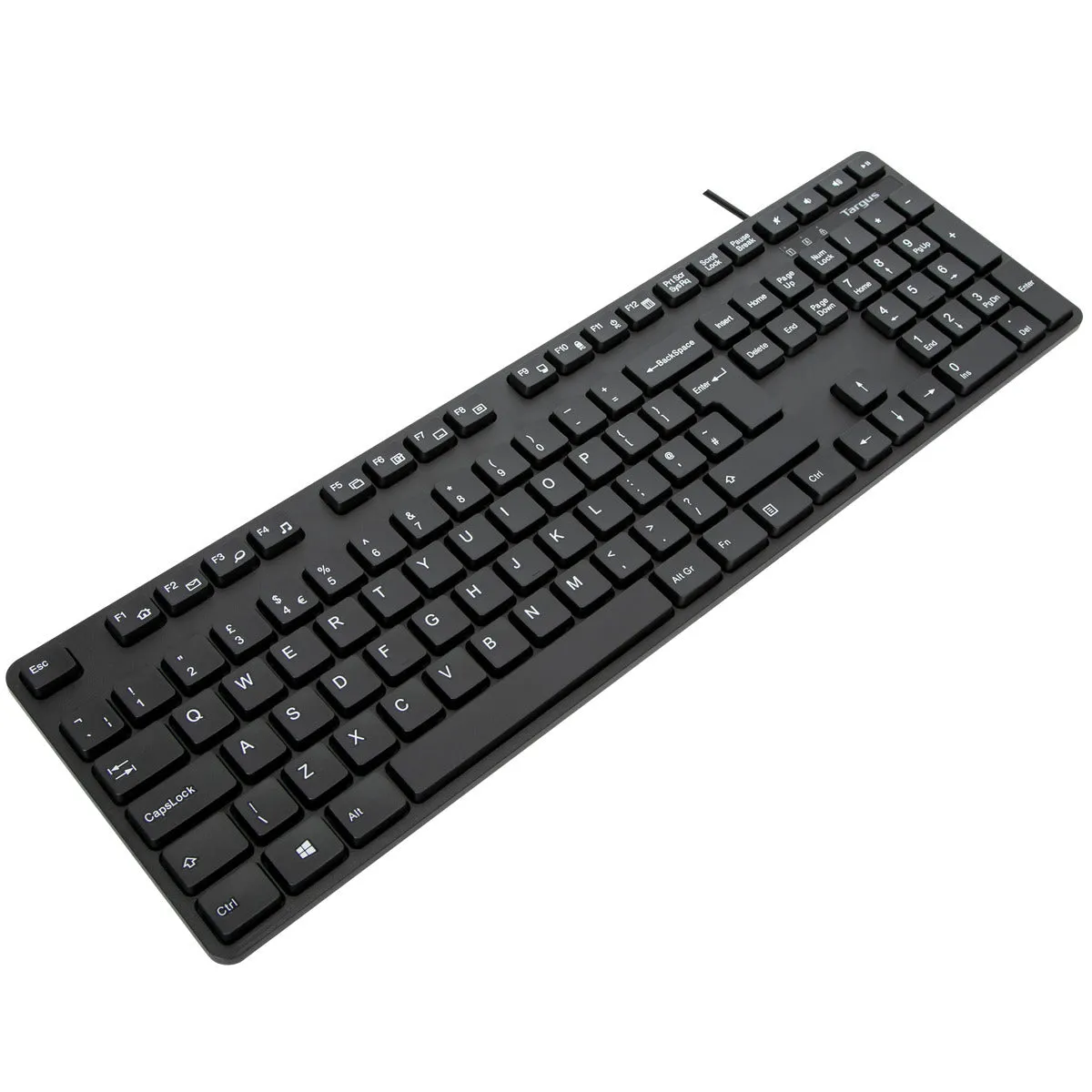 Full-size USB Wired Antimicrobial Keyboard (UK)