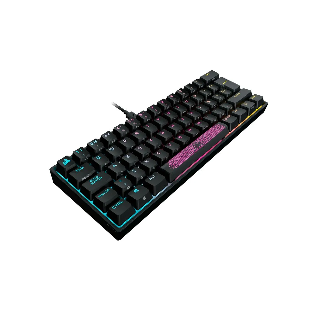 Gaming Keyboard Corsair K65 Black Spanish Qwerty