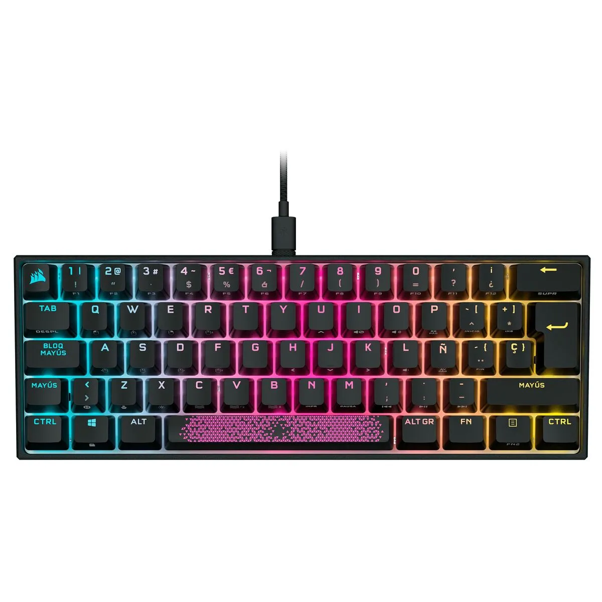 Gaming Keyboard Corsair K65 Black Spanish Qwerty