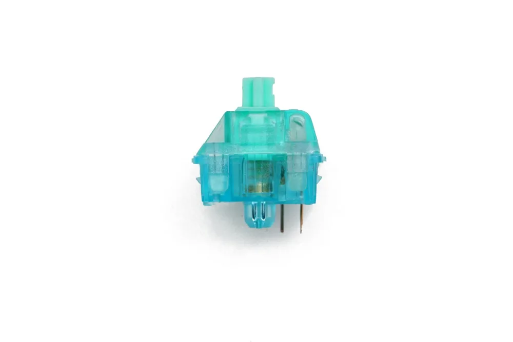 Gateron Turquoise Tealio Switch Linear 63.5g 65g 5pin SMD RGB mx stem switch for mechanical keyboard Cyan Colorway