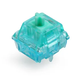 Gateron Turquoise Tealio Switch Linear 63.5g 65g 5pin SMD RGB mx stem switch for mechanical keyboard Cyan Colorway