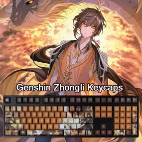 Genshin Impact Zhongli Keycaps