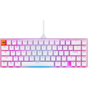 Glorious GMMK 2 Compact TKL (White) Mechanical Gaming Keyboard, Red Switches, GLO-GMMK2-65-FOX-W