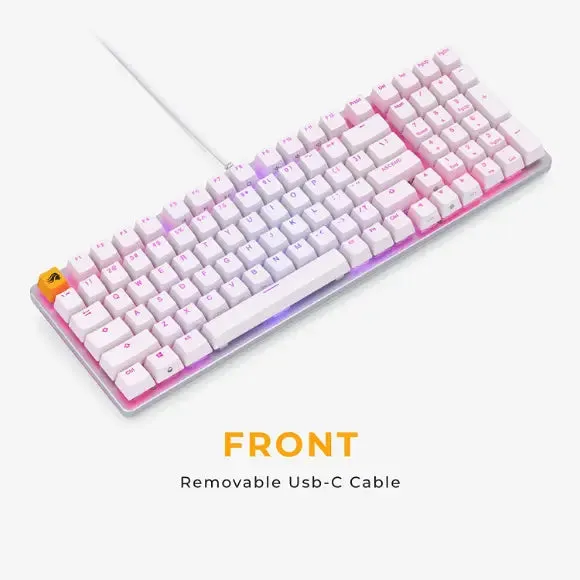 Glorious GMMK2 Modular Mechanical Keyboard - Full Size (96%) - White - GLO-GMMK2-96-FOX-W