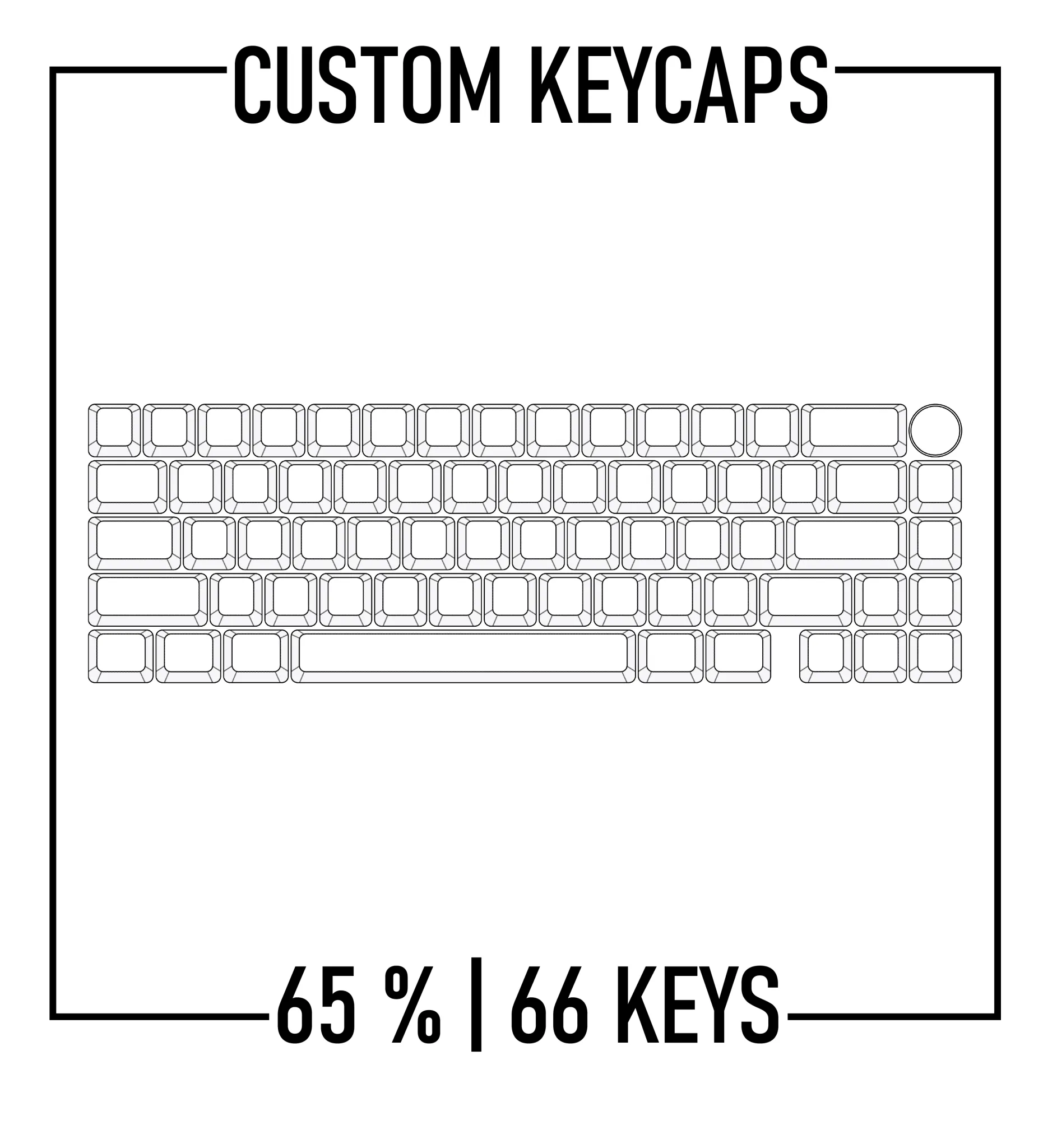 GMK67 65% Keyboard Custom PBT Keycap Set ( ANSI | 67 Keys )