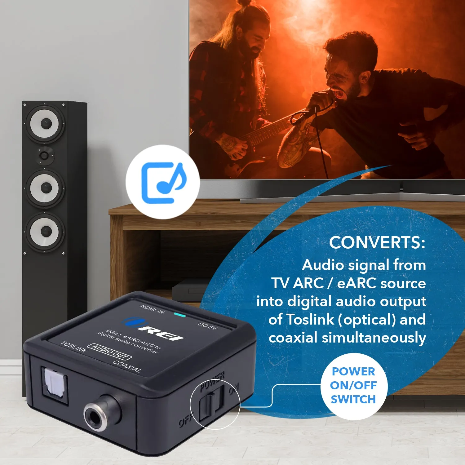 HDMI (EARC/ARC) To Digital Audio Converter, DTS@5.1 (DA41)