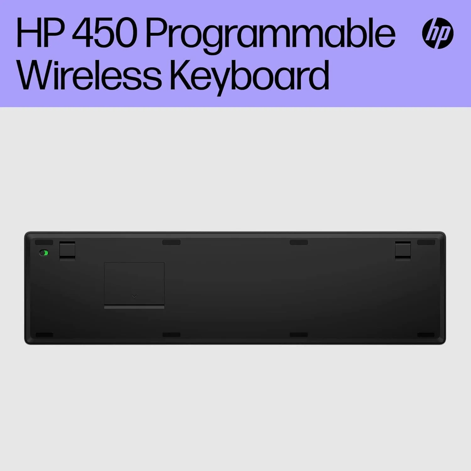 HP 450 Programmable Wireless Keyboard with 20  Programmable Keys, Adjustable Incline, 20  month Battery Life, made from 60% Recycled Materials