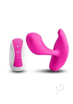 Inya Eros Rechargeable Silicone Vibrating Stimulator with Remote Control Pink