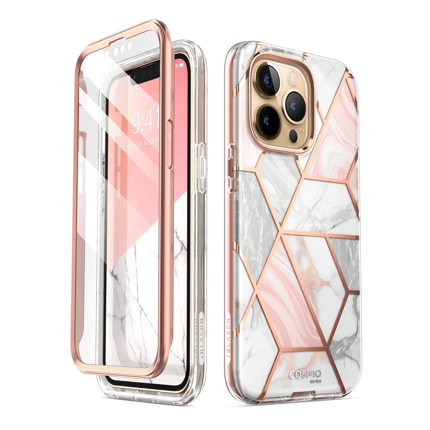 iPhone 13 Pro Cosmo Case(open box) - Marble Pink