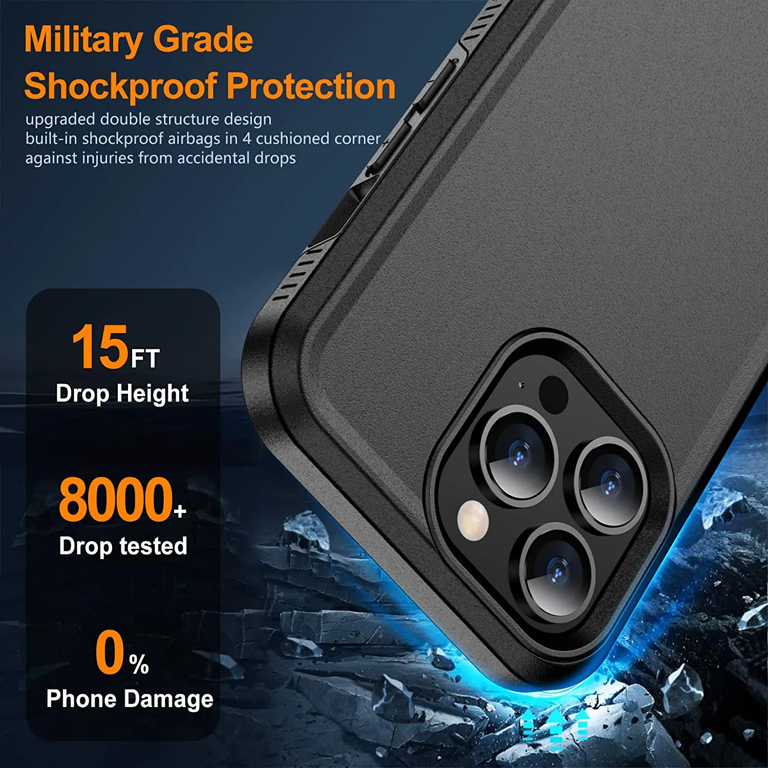 iPhone 14 Pro Case Heavy Duty Full-Body Protection Case