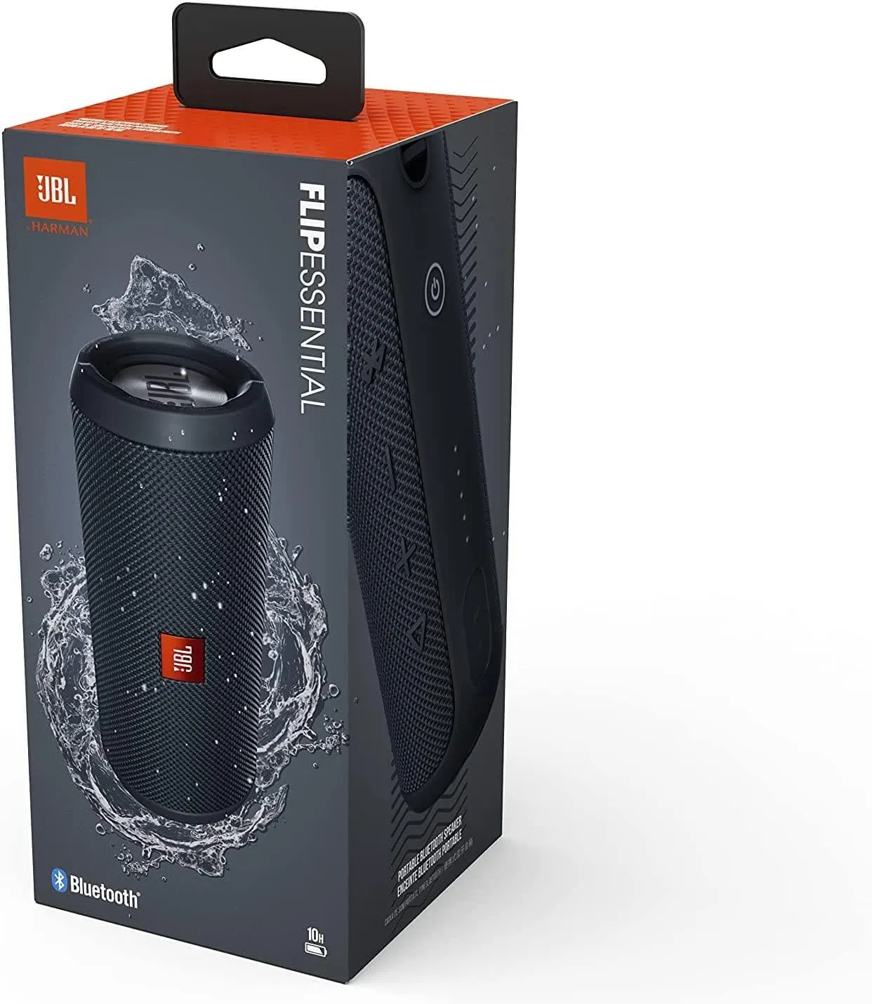 JBL Flip Essential Portable Bluetooth Speaker with Rechargeable Battery, Gun Metal Black