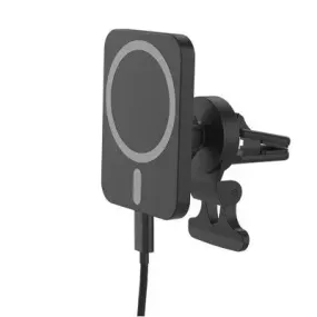 Just Wireless Magnetic Charging for MagSafe Charger Car Mount - Black