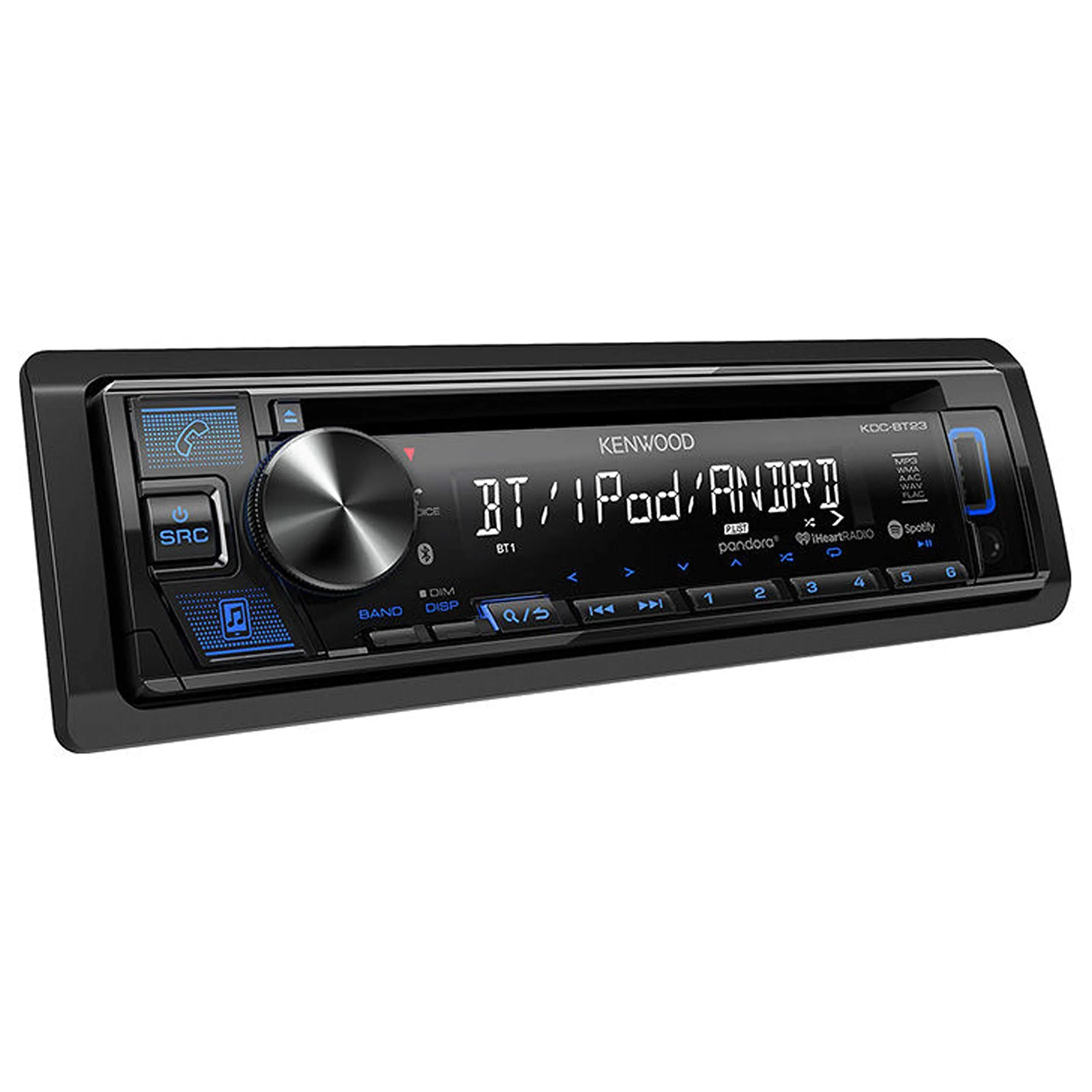 Kenwood KDC-BT23 in-Dash 1-DIN CD Car Stereo Receiver with Front USB Input, Pandora, iHeart Link, Bluetooth and iPhone/Android   Magnet