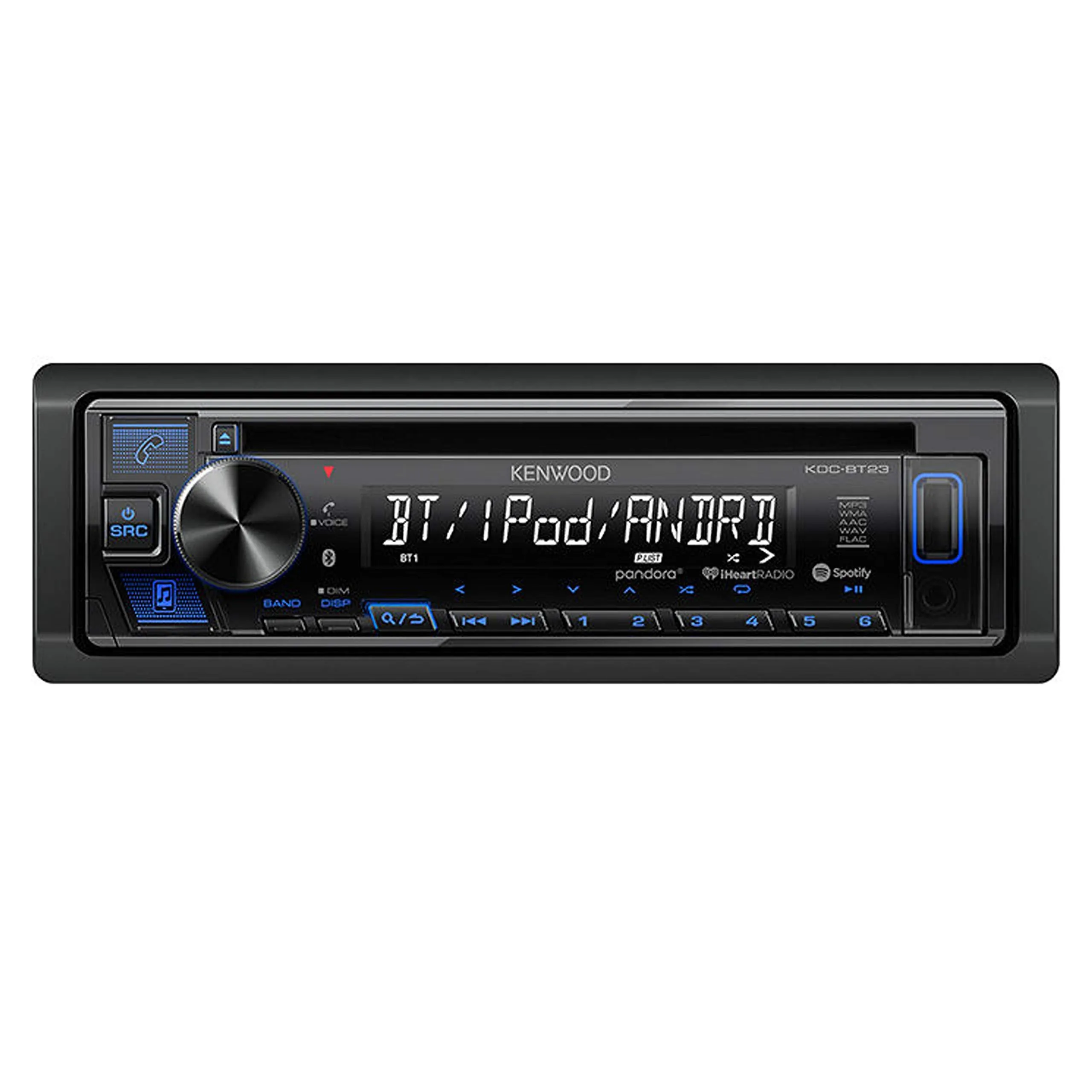 Kenwood KDC-BT23 in-Dash 1-DIN CD Car Stereo Receiver with Front USB Input, Pandora, iHeart Link, Bluetooth and iPhone/Android   Magnet