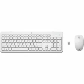 Keyboard and Wireless Mouse HP 230 White Spanish Qwerty