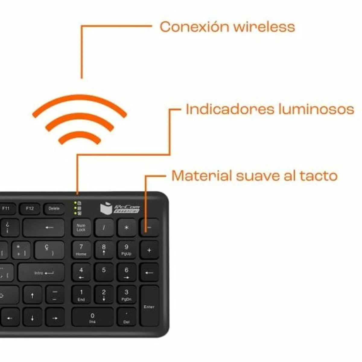 Keyboard PcCom Essential Black