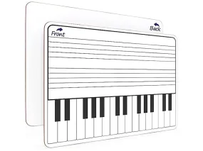 Keyboard Practice Double Sided Whiteboard 11"x14"