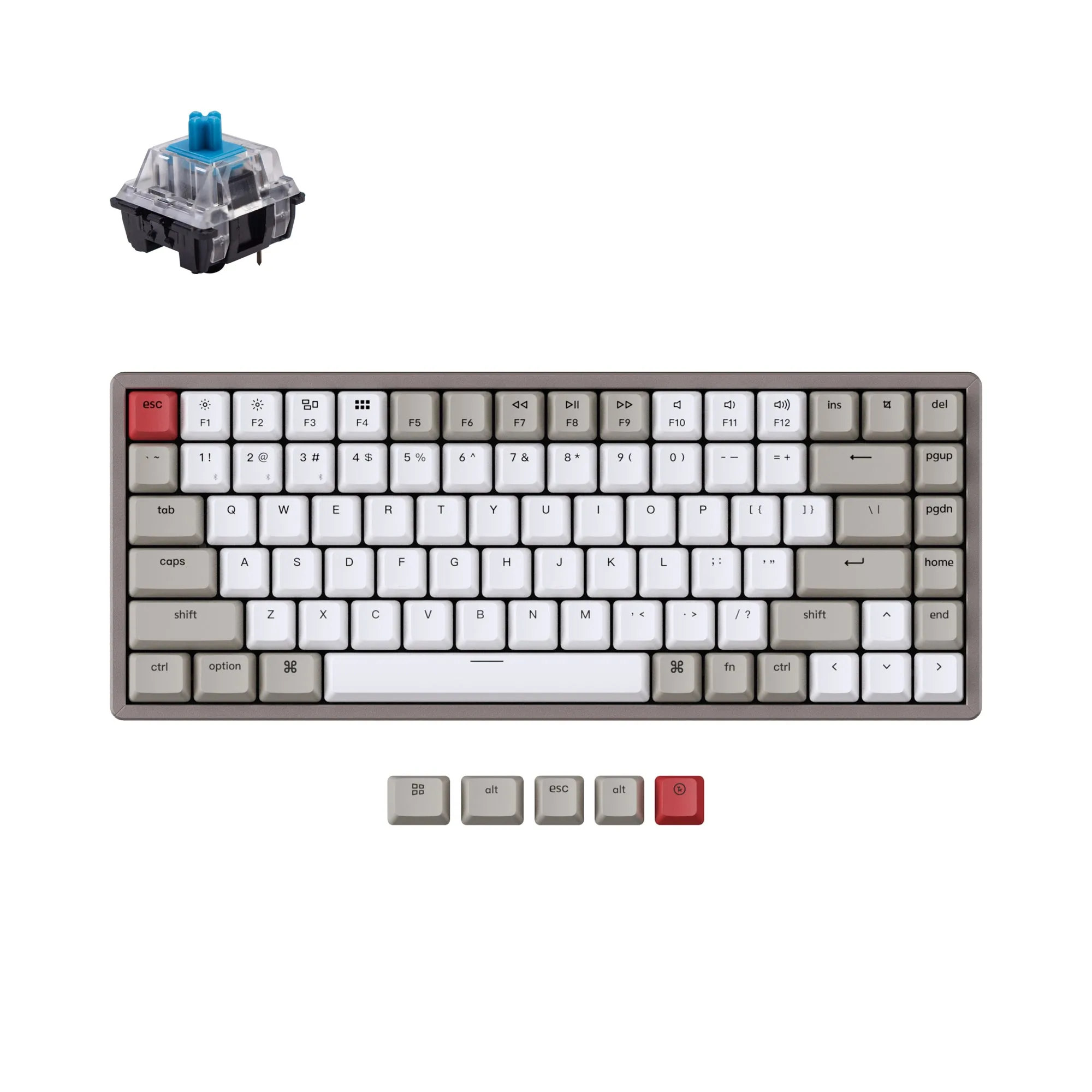 Keychron K2 Non-Backlight Wireless Mechanical Keyboard(US ANSI Layout)