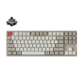 Keychron K8 87 Key Hot-Swappable Gateron Aluminium Frame Mechanical Keyboard Non-Backlit Brown Switches