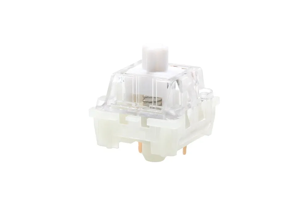 KTT Kang White Switch V3 Linear 43g 53g MX switch for mechanical keyboard 80m Factory Lubed Kanbai Switch Nylon POM 3pin