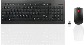 Lenovo Essential Wireless Keyboard and Mouse Combo, Nano USB, 2.4GHz, 1200dpi - 4X30M39458