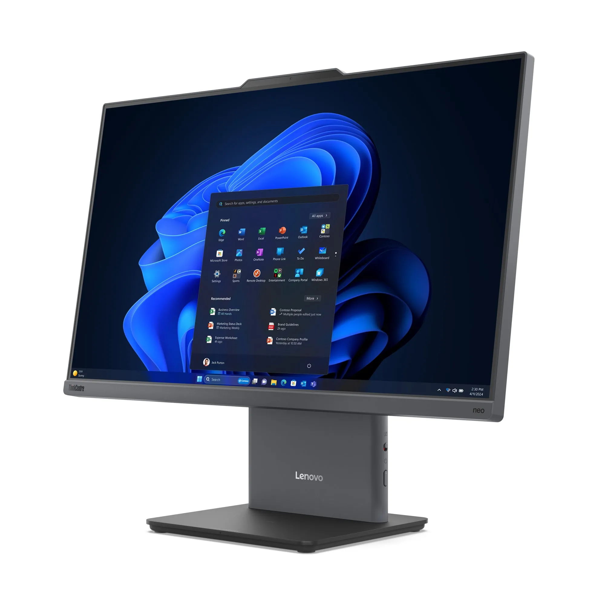 Lenovo Thinkcentre Neo 50A 24 Gen 5 12Sd - All-In-One With Monitor Stand - Core I5 13420H / Up To 4.6 Ghz - Ram 8 Gb - S