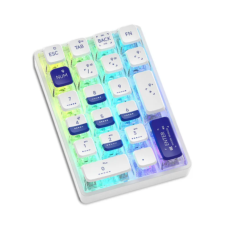 LEOBOG K21 Pudding Keycaps Wireless Number Pad