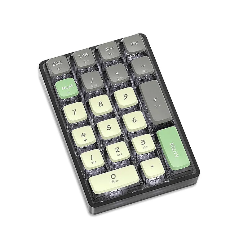 LEOBOG K21 Pudding Keycaps Wireless Number Pad